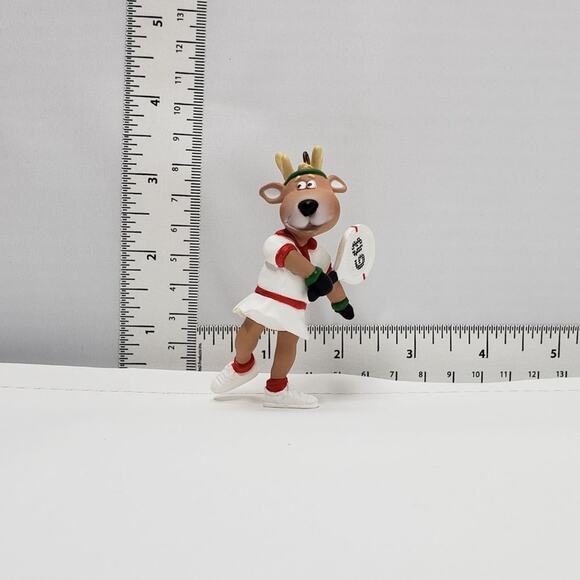 1989 Hallmark Vixen #4 Reindeer Champs Handcrafted Christmas Holiday Ornament - Picture 2 of 8